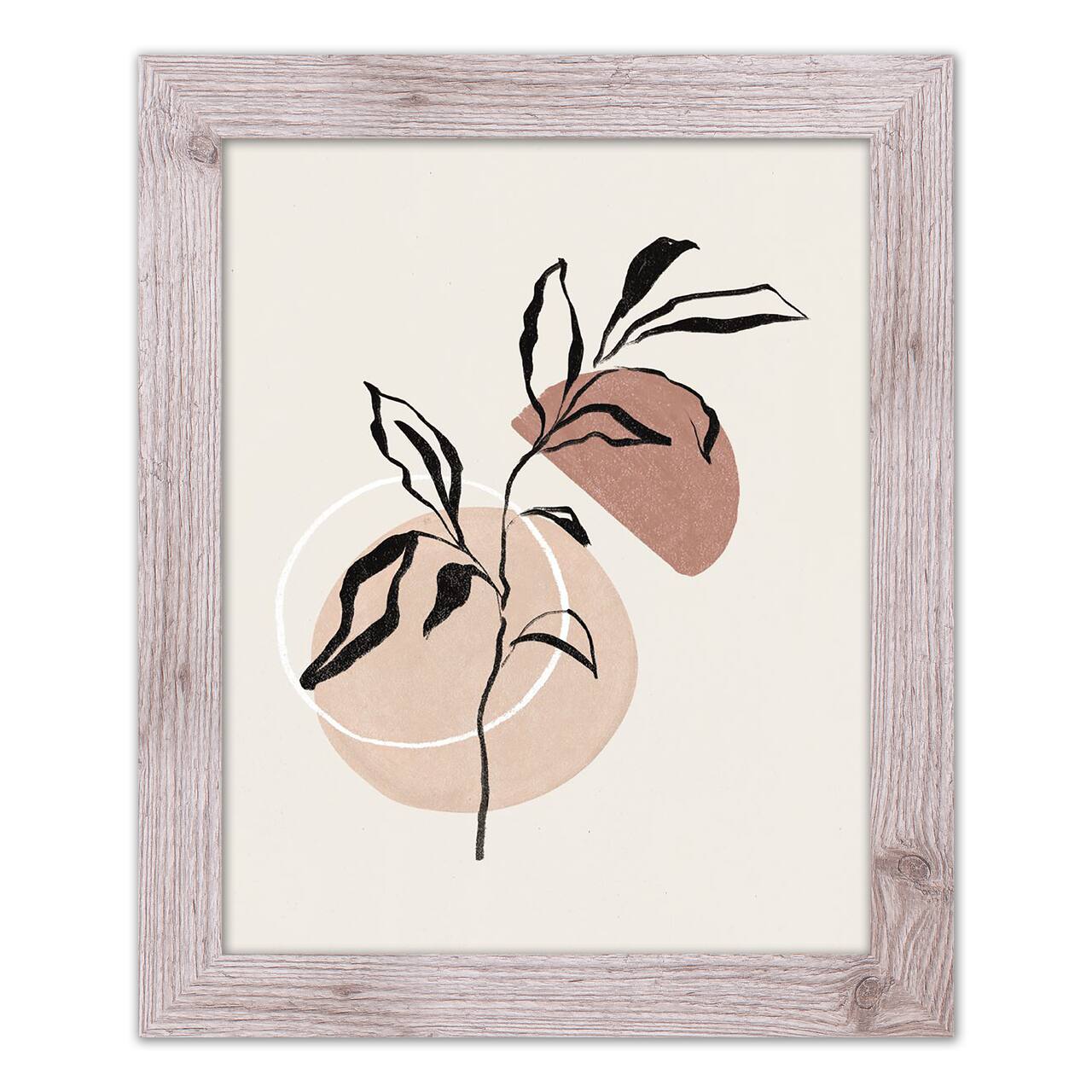 Abstract BoBrownical Western Framed Print